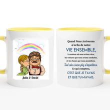 Charger l'image dans la galerie, Porte-clés acrylique coeur personnalisé À ma Femme, Mon Mari, Tasse pour vieux couple