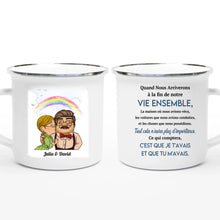 Charger l'image dans la galerie, Porte-clés acrylique coeur personnalisé À ma Femme, Mon Mari, Tasse pour vieux couple