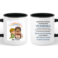 Charger l'image dans la galerie, Porte-clés acrylique coeur personnalisé À ma Femme, Mon Mari, Tasse pour vieux couple