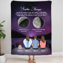 Charger l'image dans la galerie, Phase de Lune Art Mémorial Sympathie Cadeau Personnalisé Toile, commémorer le décès d'un Mère, Maman, grand-mère