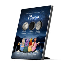 Charger l'image dans la galerie, Mère et Filles Phase de Lune Poster personnalisé, Fête des Mères, TU ES DEVENU NOTRE Maman