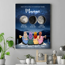 Charger l'image dans la galerie, Mère et Filles Phase de Lune Poster personnalisé, Fête des Mères, TU ES DEVENU NOTRE Maman