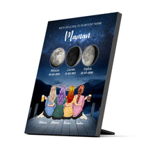 Charger l'image dans la galerie, Mère et Filles Phase de Lune Toile personnalisé, Fête des Mères, TU ES DEVENU NOTRE Maman