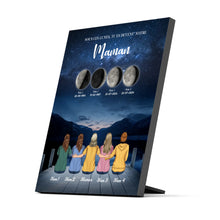 Charger l'image dans la galerie, Mère et Filles et Fils Phase de Lune Poster personnalisé, Fête des Mères, TU ES DEVENU NOTRE Maman