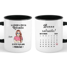 Charger l'image dans la galerie, Date d'anniversaire Calendrier Mug personnalisé, Fête des mères Cadeaux pour maman, La légende a pris sa retraite