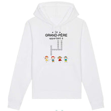 Charger l'image dans la galerie, Enfants Mots croisés, T-shirt personnalisé grand-père grand-mère, ce grand-père appartient à, fête des pères