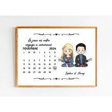 Charger l'image dans la galerie, Calendrier Bloc Acrylique personnalisé, Saint-Valentin Cadeaux pour couple, Famille, Le jour où notre voyage a commencé