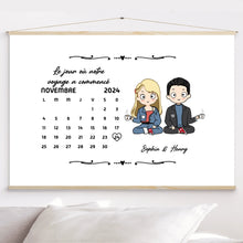 Charger l'image dans la galerie, Calendrier Bloc Acrylique personnalisé, Saint-Valentin Cadeaux pour couple, Famille, Le jour où notre voyage a commencé