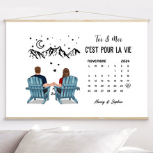 Charger l'image dans la galerie, Calendrier Bloc Acrylique personnalisé, Saint-Valentin Cadeaux pour couple, Famille, Toi & Moi