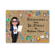 Charger l'image dans la galerie, Les choses du professeure Bienvenue dans La classe Paillasson personnalisé, Tapis Cadeaux pour la fête des enseignants