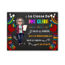 Charger l'image dans la galerie, Enseignante Plaque De Porte personnalisée, Cadeaux pour la fête des enseignants, Tout le monde a sa place