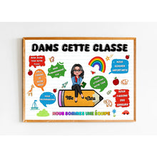 Charger l'image dans la galerie, Enseignante Bloc Acrylique personnalisée, Cadeaux pour la fête des enseignants, Dans cette classe nous sommes une équipe