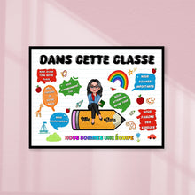 Charger l'image dans la galerie, Enseignante Bloc Acrylique personnalisée, Cadeaux pour la fête des enseignants, Dans cette classe nous sommes une équipe