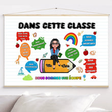 Charger l'image dans la galerie, Enseignante Bloc Acrylique personnalisée, Cadeaux pour la fête des enseignants, Dans cette classe nous sommes une équipe