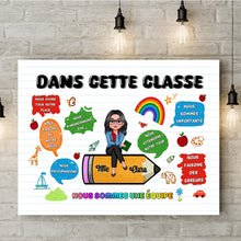 Charger l'image dans la galerie, Enseignante Bloc Acrylique personnalisée, Cadeaux pour la fête des enseignants, Dans cette classe nous sommes une équipe