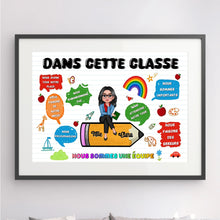 Charger l'image dans la galerie, Enseignante Bloc Acrylique personnalisée, Cadeaux pour la fête des enseignants, Dans cette classe nous sommes une équipe