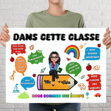 Charger l'image dans la galerie, Enseignante Poster personnalisée, Cadeaux pour la fête des enseignants, Dans cette classe nous sommes une équipe