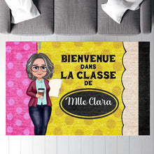 Charger l'image dans la galerie, Enseignante Crayon Bienvenue Dans La Classe Tapis personnalisé, Paillasson Cadeaux pour la fête des enseignants