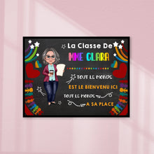 Charger l'image dans la galerie, Enseignante Plaque De Porte personnalisée, Cadeaux pour la fête des enseignants, Tout le monde a sa place