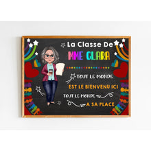 Charger l'image dans la galerie, Enseignante Plaque De Porte personnalisée, Cadeaux pour la fête des enseignants, Tout le monde a sa place