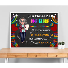 Charger l'image dans la galerie, Enseignante Plaque De Porte personnalisée, Cadeaux pour la fête des enseignants, Tout le monde a sa place