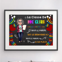 Charger l'image dans la galerie, Enseignante Plaque De Porte personnalisée, Cadeaux pour la fête des enseignants, Tout le monde a sa place