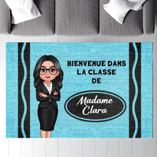Charger l'image dans la galerie, Enseignante Crayon Tapis personnalisée, Paillasson Cadeaux pour la fête des enseignants, Bienvenue dans la classe