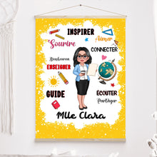 Charger l'image dans la galerie, Enseignante Toile à suspendre personnalisée, Cadeaux pour la fête des enseignants, Enseigner Aimer Inspirer Connecter