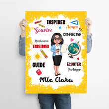 Charger l'image dans la galerie, Enseignante Toile à suspendre personnalisée, Cadeaux pour la fête des enseignants, Enseigner Aimer Inspirer Connecter