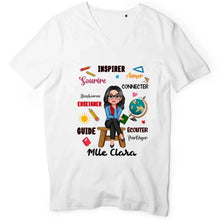 Charger l'image dans la galerie, Enseignante Sac fourre-tout personnalisée, Tote bag Cadeaux pour la fête des enseignants, Enseigner Aimer Inspirer Connecter