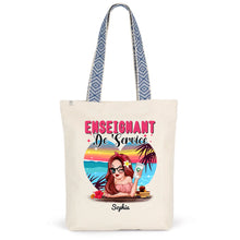 Charger l'image dans la galerie, Enseignante Sac fourre-tout personnalisée, Tote bag Cadeaux pour la fête des enseignants, Enseignant de service