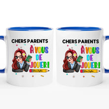 Charger l'image dans la galerie, Enseignante Sac fourre-tout personnalisée, Tote bag Cadeaux pour la fête des enseignants, Chers Parents, À vous de jouer!