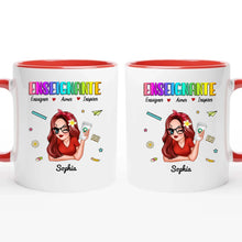 Charger l'image dans la galerie, Enseignante Sac fourre-tout personnalisée, Tote bag Cadeaux pour la fête des enseignants, Enseigner Aimer Inspirer l'été