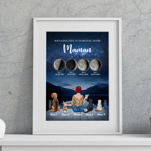 Charger l'image dans la galerie, Phase de Lune Gobelet personnalisé, Tumbler Pour Fête des Mères, TU ES DEVENU NOTRE Maman Chiens, Chats, Lapins