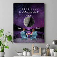 Charger l'image dans la galerie, Phase de lune et message Gobelet personnalisée, Tumbler Saint-Valentin pour couple, de mariage, Notre lune