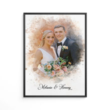 Charger l'image dans la galerie, Photo de famille Poster personnalisée cadeau pour la fête des pères pour papa, mari ou grand-père, amour et souvenirs