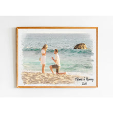 Charger l'image dans la galerie, Photo couple Gobelet personnalisée, Tumbler cadeau de fiançailles, cadeau d'anniversaire pour lui, elle