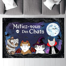 Charger l'image dans la galerie, Gobelet personnalisée Méfiez-vous des Chats effrayants et agaçants, Tumbler Cadeaux Pour Halloween
