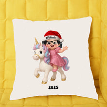 Charger l'image dans la galerie, Personnalisés Ornements, Décoration de Noël  Cadeaux Pour Famille, Petit Fille Enfant mignon avec un Licorne