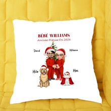 Charger l'image dans la galerie, Futurs parents Noël Grossesse Arrivée du bébé Avec des chiens et des chats personnalisés Ornements, Noël cadeaux pour Couple
