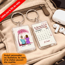 Charger l'image dans la galerie, Date d'anniversaire Porte-clés rectangulaire personnalisé, Fête des mères Cadeaux, La Journée Où Tu Es Devenue Ma Maman