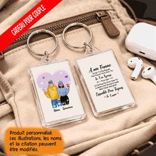 Charger l'image dans la galerie, Porte-clés acrylique pour lui, Cadeaux pour elle, Cadeaux pour la Saint Valentin pour lui