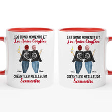 Charger l'image dans la galerie, Jusqu'à 3 filles, Porte-clés acrylique personnalisé meilleure amie, t shirt bff pour 2, noms et arts personnalisés