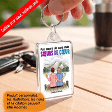 Charger l'image dans la galerie, Jusqu'à 5 filles, Porte-clés acrylique personnalisé meilleure amie, femme meilleures amies, sœurs de cœur