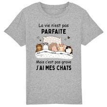 Charger l'image dans la galerie, Jusqu'à 9 chats, Porte-clés acrylique personnalisé chat, La vie n'est pas parfaite mais c'est pas grave j'ai mon chat