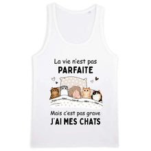 Charger l'image dans la galerie, Jusqu'à 9 chats, Porte-clés acrylique personnalisé chat, La vie n'est pas parfaite mais c'est pas grave j'ai mon chat