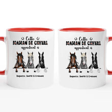 Charger l'image dans la galerie, Jusqu'à 3 chevaux, Porte-clés acrylique personnalisé cheval, Porte-clés cheval femme, maman de cheval