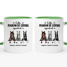 Charger l'image dans la galerie, Jusqu'à 3 chevaux, Porte-clés acrylique personnalisé cheval, Porte-clés cheval femme, maman de cheval