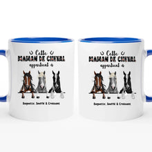 Charger l'image dans la galerie, Jusqu'à 3 chevaux, Porte-clés acrylique personnalisé cheval, Porte-clés cheval femme, maman de cheval