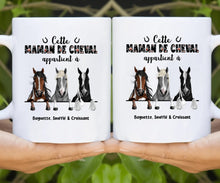 Charger l'image dans la galerie, Jusqu'à 3 chevaux, Porte-clés acrylique personnalisé cheval, Porte-clés cheval femme, maman de cheval
